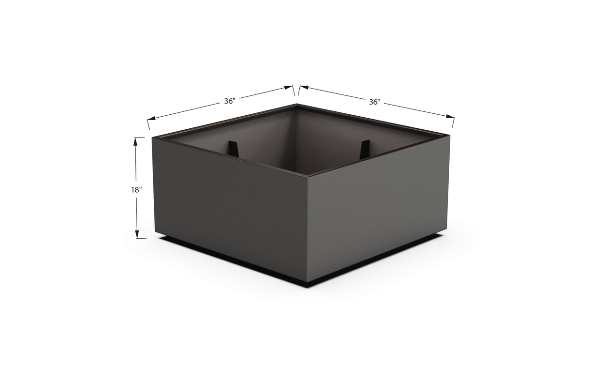 Aluminum Square & Cube Planter – 12" to 24" H