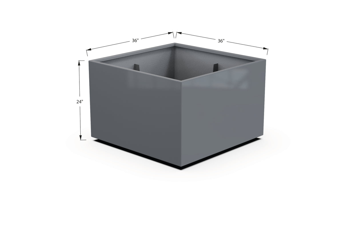 Aluminum Square & Cube Planter – 12" to 24" H