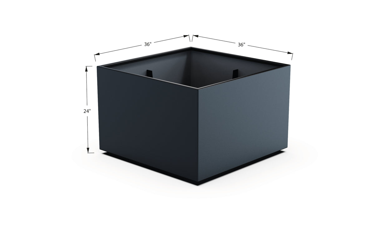 Aluminum Square & Cube Planter – 12" to 24" H