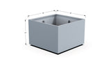 Aluminum Square & Cube Planter – 12" to 24" H