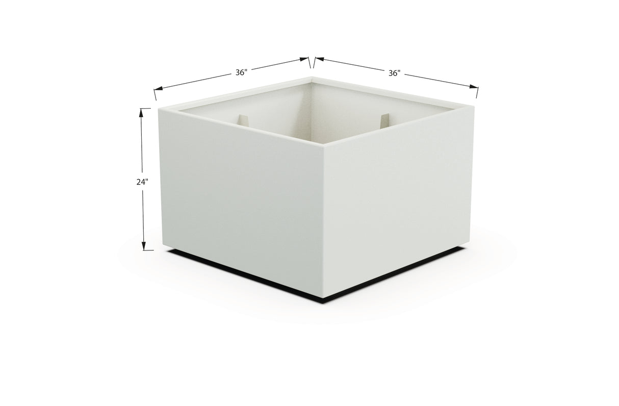 Aluminum Square & Cube Planter – 12" to 24" H