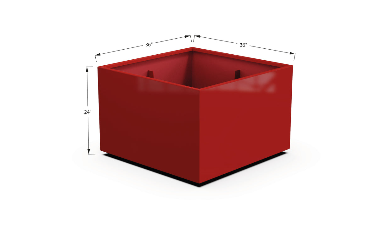 Aluminum Square & Cube Planter – 12" to 24" H
