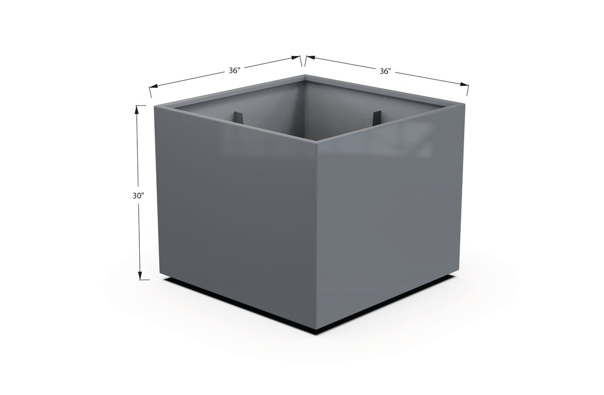 Aluminum Square & Cube Planter – 28" to 48" H