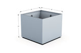 Aluminum Square & Cube Planter – 28" to 48" H