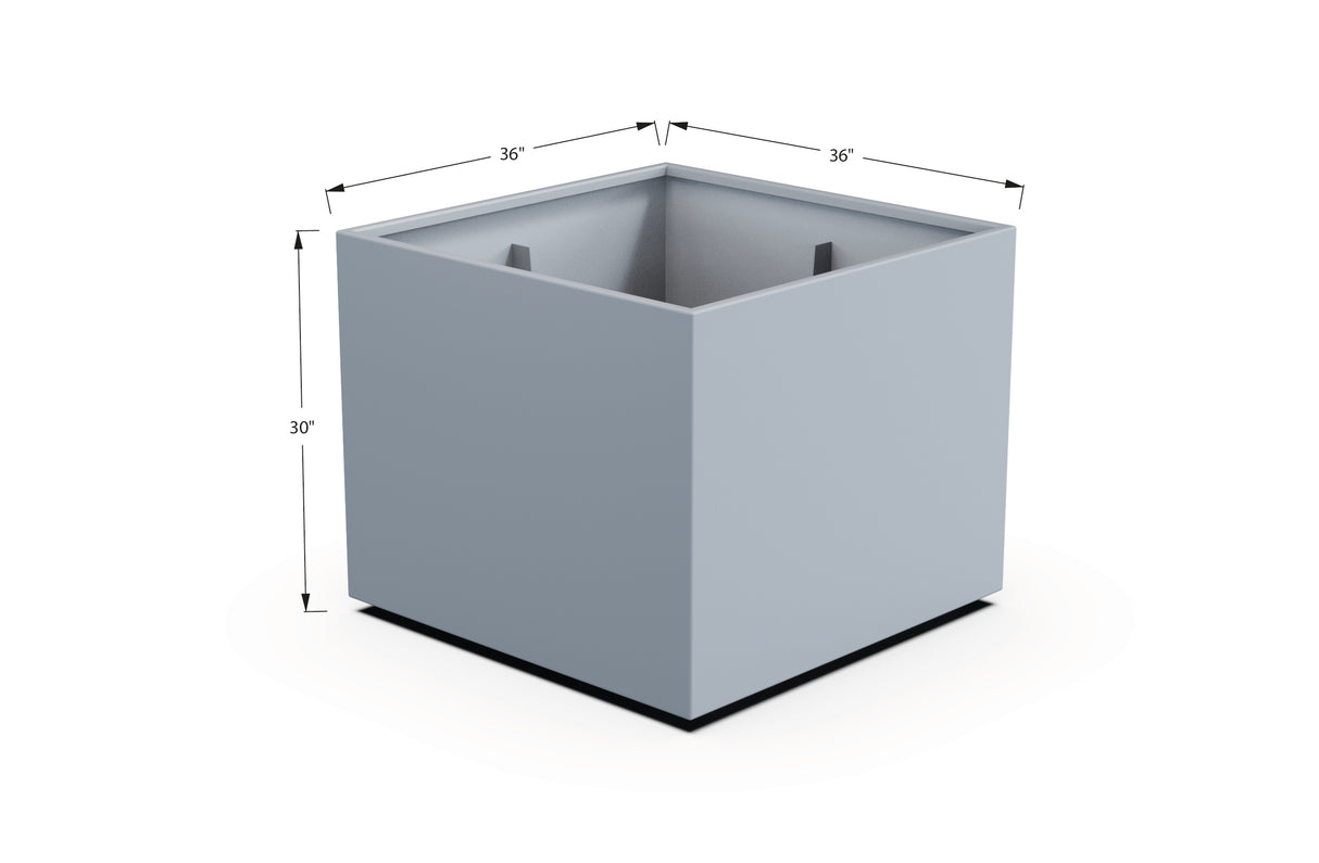 Aluminum Square & Cube Planter – 28" to 48" H