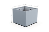 Aluminum Square & Cube Planter – 28" to 48" H