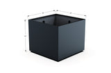 Aluminum Square & Cube Planter – 28" to 48" H