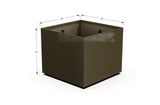 Aluminum Square & Cube Planter – 28" to 48" H