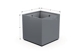 Aluminum Square & Cube Planter – 28" to 48" H