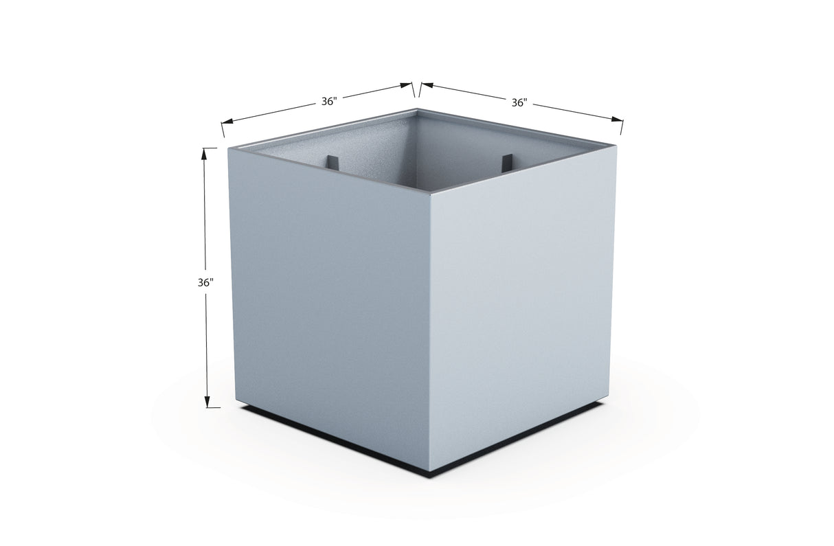 Aluminum Square & Cube Planter – 28" to 48" H