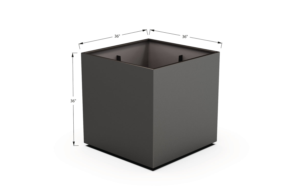Aluminum Square & Cube Planter – 28" to 48" H