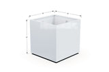 Aluminum Square & Cube Planter – 28" to 48" H