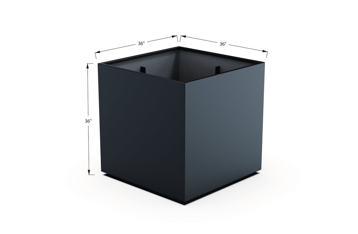 Aluminum Square & Cube Planter – 28" to 48" H