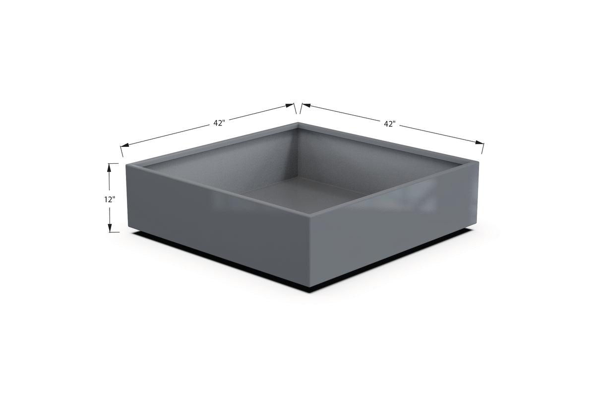 Aluminum Square & Cube Planter – 12" to 24" H
