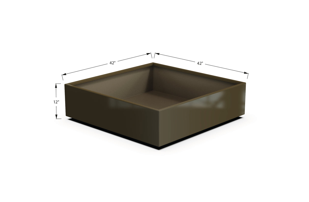Aluminum Square & Cube Planter – 12" to 24" H