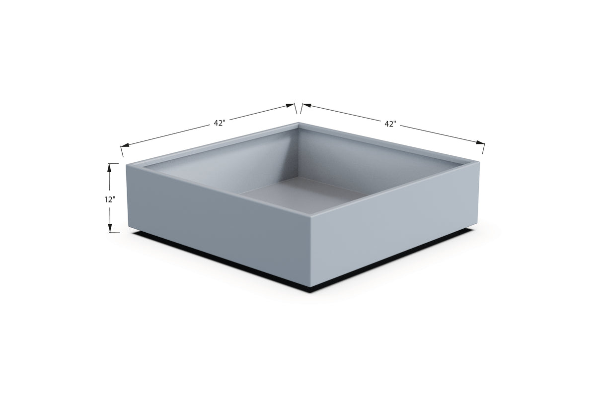 Aluminum Square & Cube Planter – 12" to 24" H