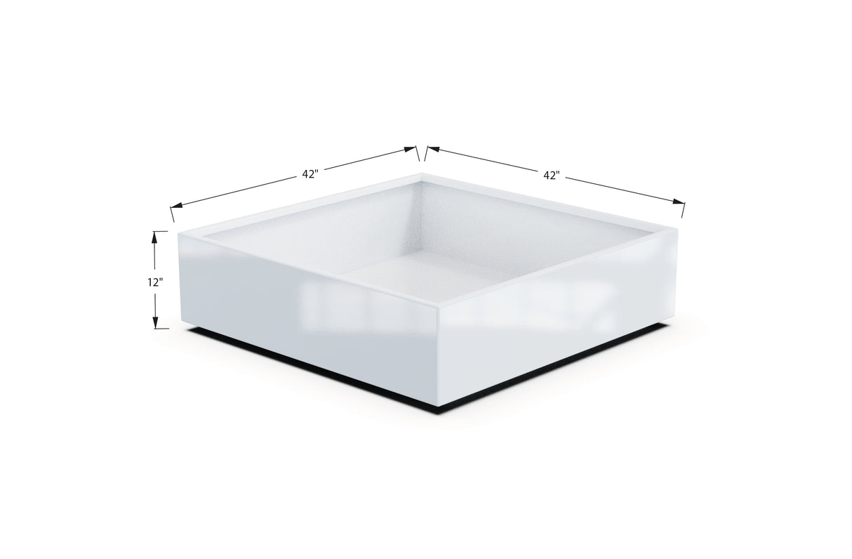 Aluminum Square & Cube Planter – 12" to 24" H