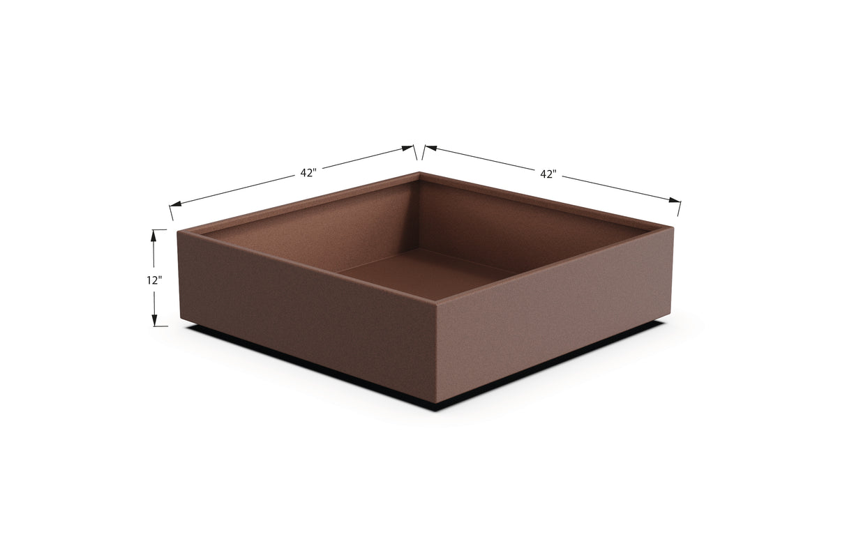 Aluminum Square & Cube Planter – 12" to 24" H