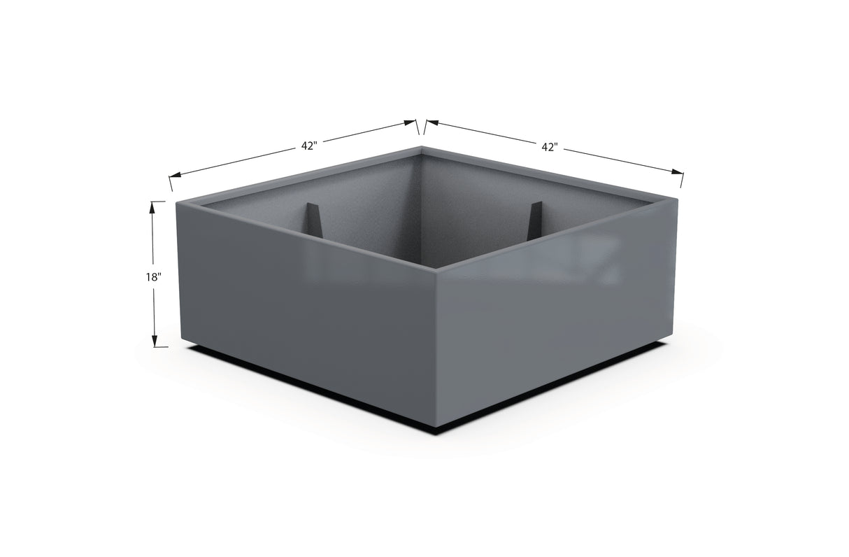 Aluminum Square & Cube Planter – 12" to 24" H
