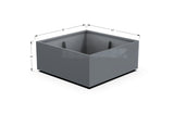 Aluminum Square & Cube Planter – 12" to 24" H