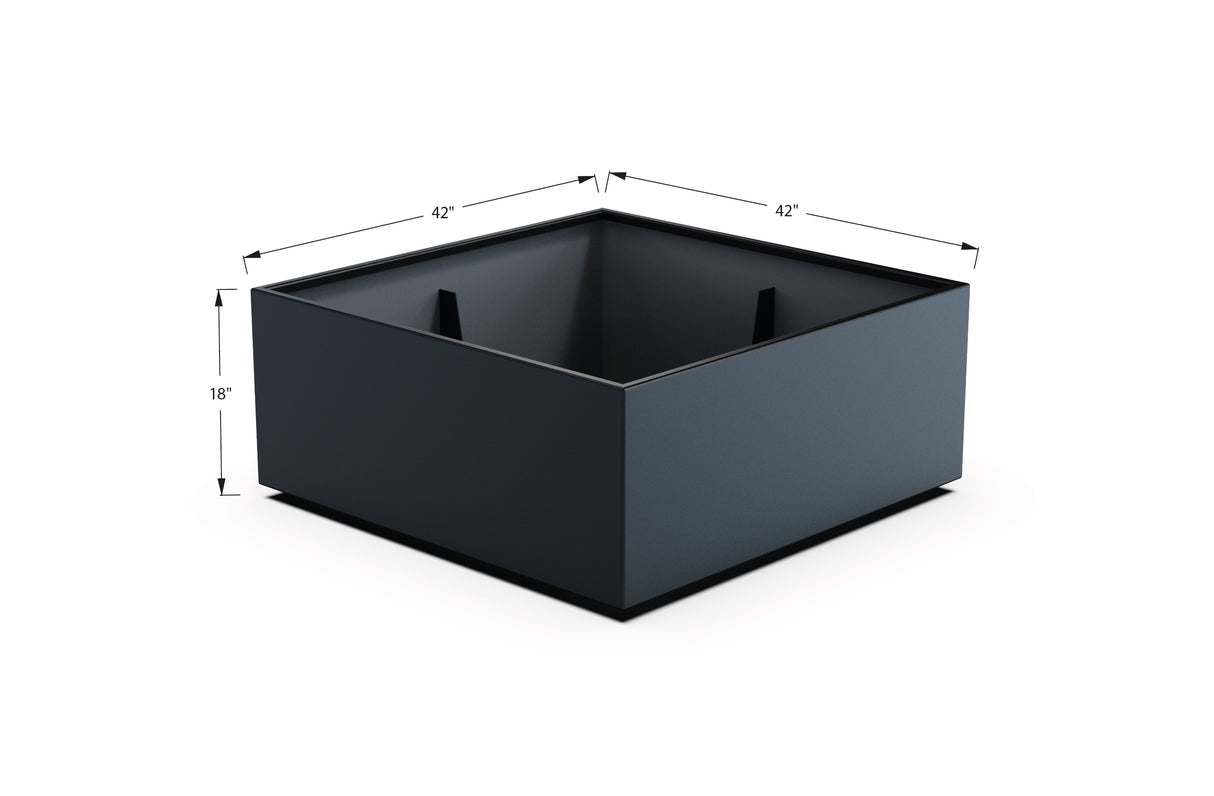Aluminum Square & Cube Planter – 12" to 24" H