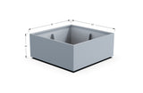 Aluminum Square & Cube Planter – 12" to 24" H