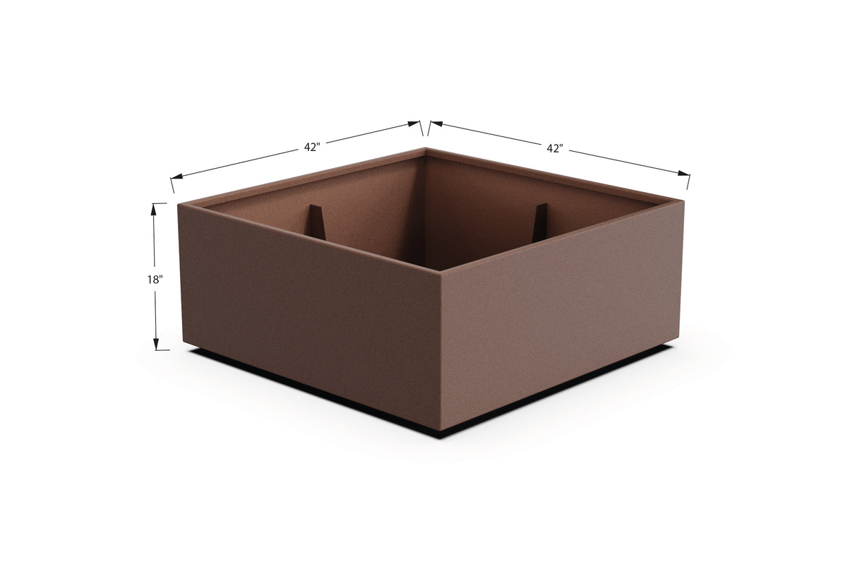 Aluminum Square & Cube Planter – 12" to 24" H