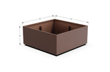 Aluminum Square & Cube Planter – 12" to 24" H