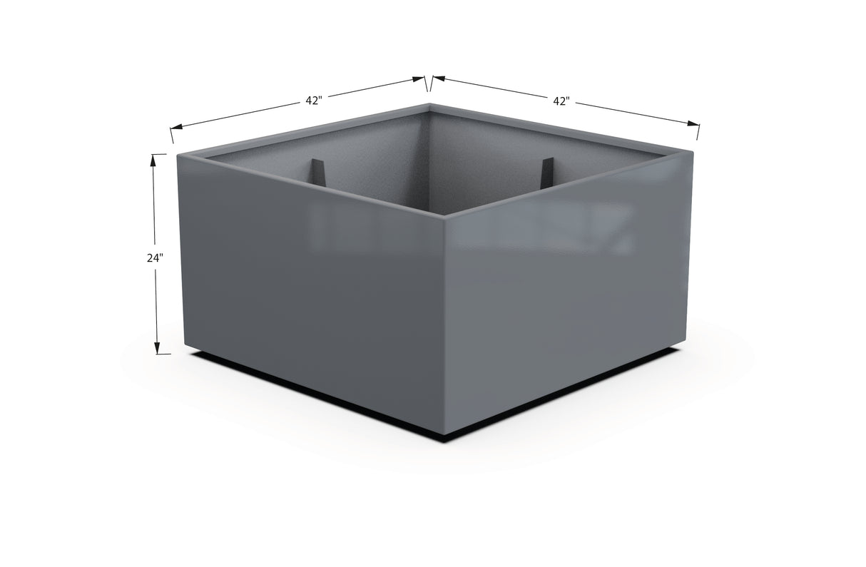 Aluminum Square & Cube Planter – 12" to 24" H