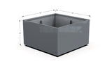 Aluminum Square & Cube Planter – 12" to 24" H