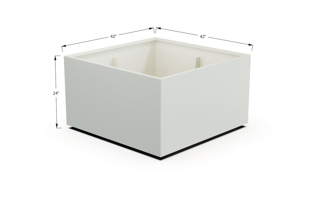 Aluminum Square & Cube Planter – 12" to 24" H