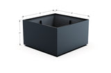 Aluminum Square & Cube Planter – 12" to 24" H