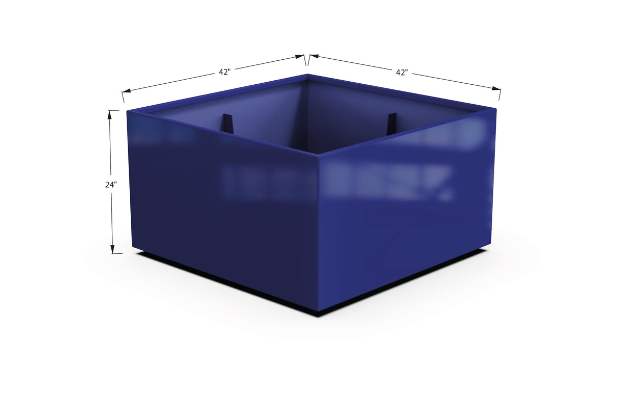 Aluminum Square & Cube Planter – 12" to 24" H