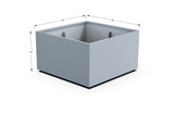 Aluminum Square & Cube Planter – 12" to 24" H