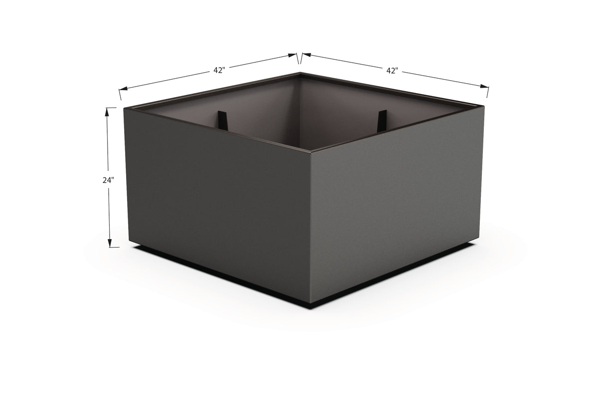 Aluminum Square & Cube Planter – 12" to 24" H