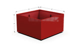 Aluminum Square & Cube Planter – 12" to 24" H
