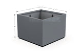 Aluminum Square & Cube Planter – 28" to 48" H