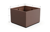 Aluminum Square & Cube Planter – 28" to 48" H