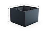 Aluminum Square & Cube Planter – 28" to 48" H