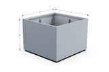 Aluminum Square & Cube Planter – 28" to 48" H