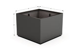 Aluminum Square & Cube Planter – 28" to 48" H
