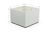 Aluminum Square & Cube Planter – 28" to 48" H