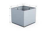 Aluminum Square & Cube Planter – 28" to 48" H