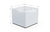 Aluminum Square & Cube Planter – 28" to 48" H