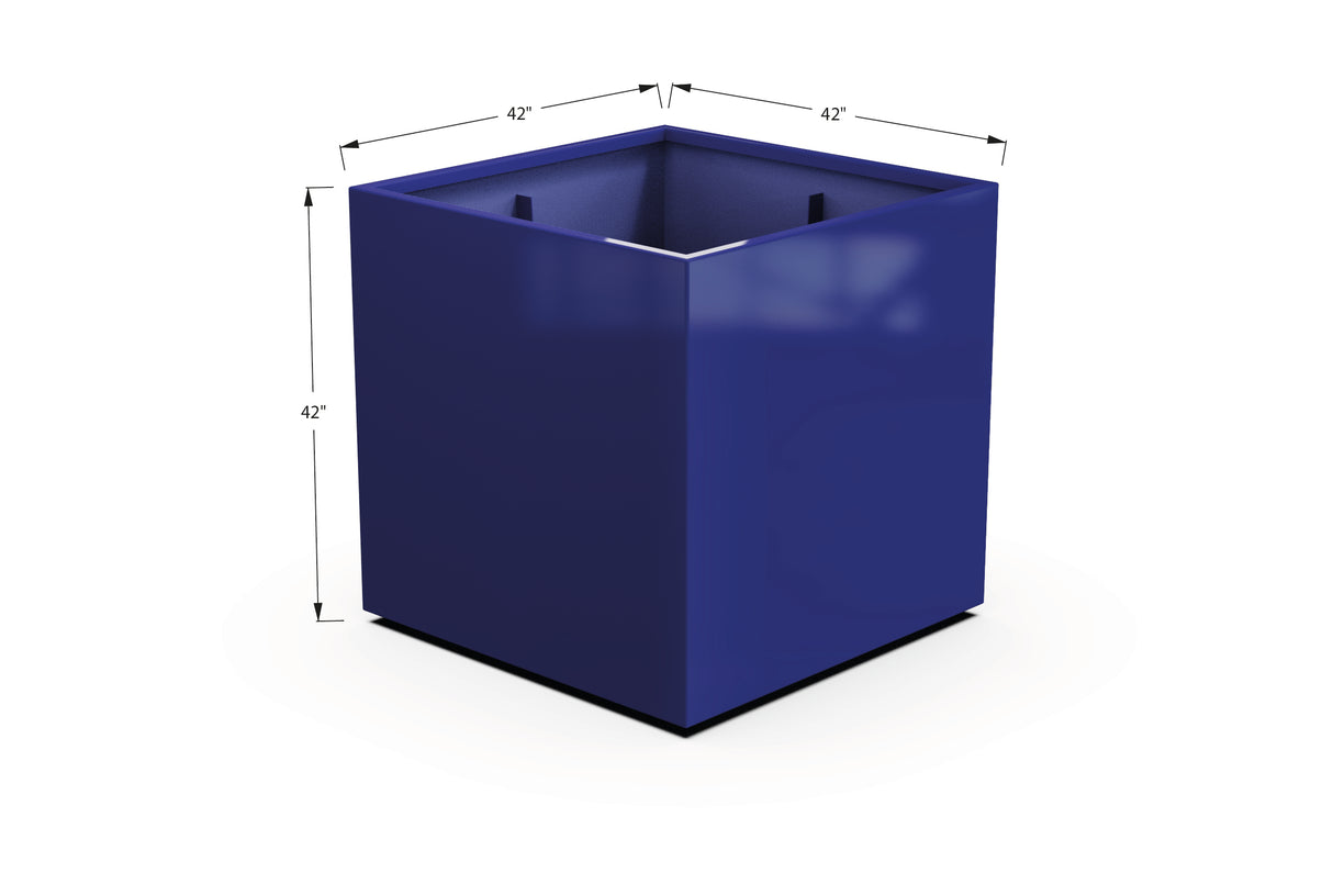 Aluminum Square & Cube Planter – 28" to 48" H