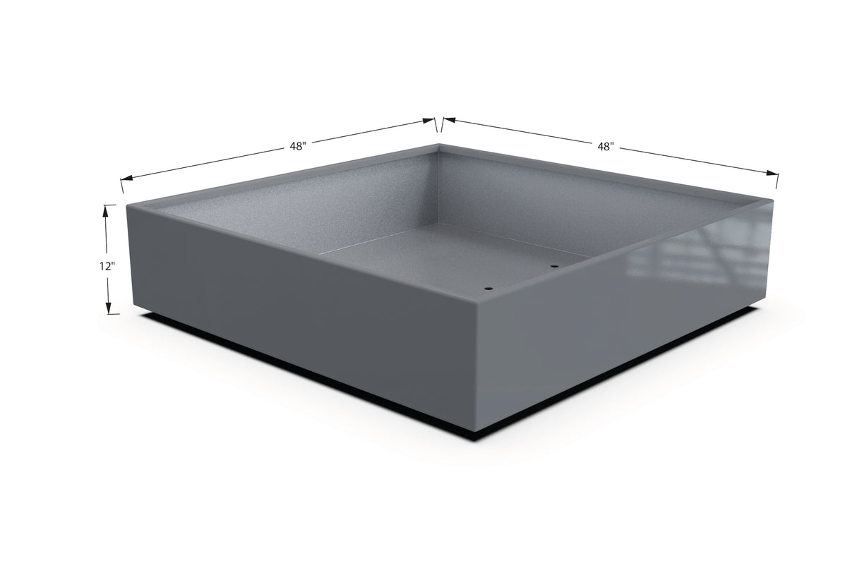 Aluminum Square & Cube Planter – 12" to 24" H