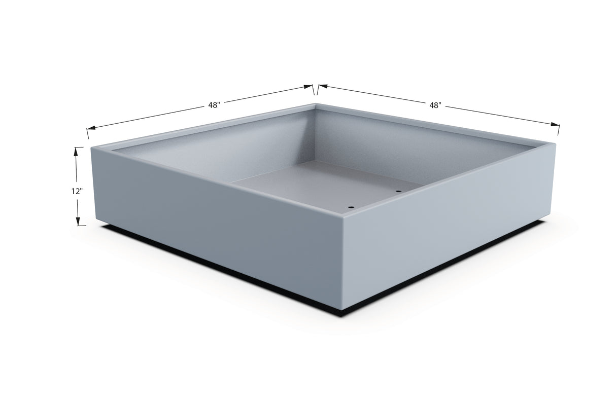 Aluminum Square & Cube Planter – 12" to 24" H