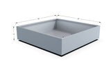 Aluminum Square & Cube Planter – 12" to 24" H