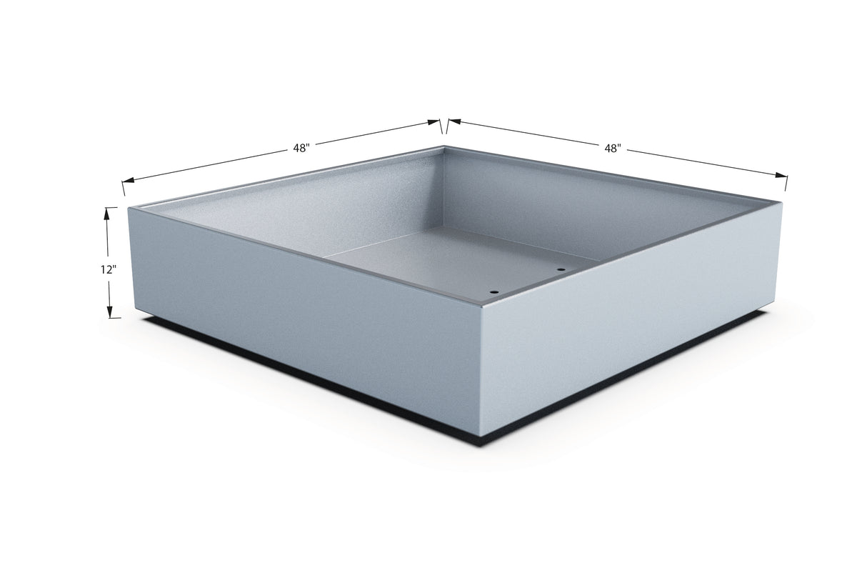 Aluminum Square & Cube Planter – 12" to 24" H