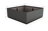 Aluminum Square & Cube Planter – 12" to 24" H